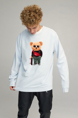 Світшот чоловічий OVERSIZE /no flis/