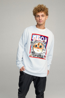 Світшот чоловічий OVERSIZE /no flis/