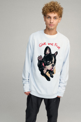 Світшот чоловічий OVERSIZE /no flis/