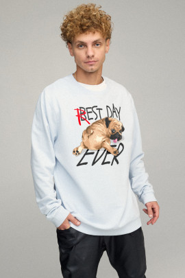 Світшот чоловічий OVERSIZE /no flis/