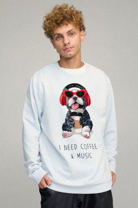 Світшот чоловічий OVERSIZE /no flis/