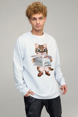 Світшот чоловічий OVERSIZE /no flis/