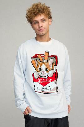 Світшот чоловічий OVERSIZE /no flis/