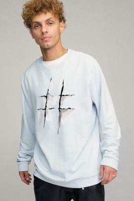 Світшот чоловічий OVERSIZE /no flis/