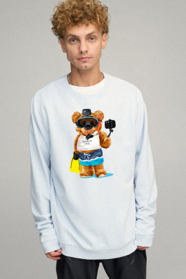 Світшот чоловічий OVERSIZE /no flis/