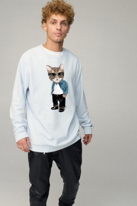 Світшот чоловічий OVERSIZE /no flis/