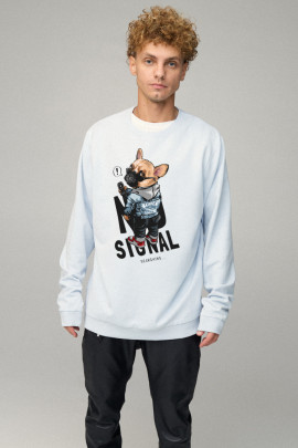 Світшот чоловічий OVERSIZE /no flis/