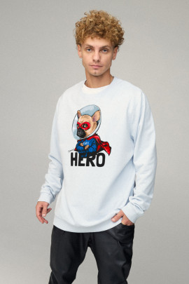 Світшот чоловічий OVERSIZE /no flis/