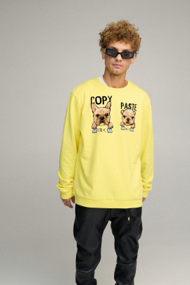 Світшот чоловічий OVERSIZE /no flis/