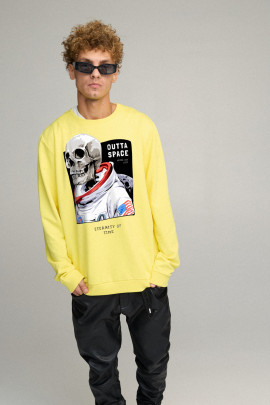 Світшот чоловічий OVERSIZE /no flis/