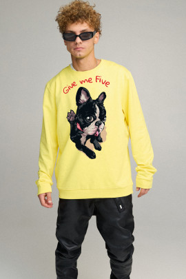 Світшот чоловічий OVERSIZE /no flis/