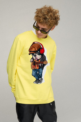 Світшот чоловічий OVERSIZE /no flis/