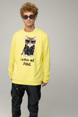 Світшот чоловічий OVERSIZE /no flis/