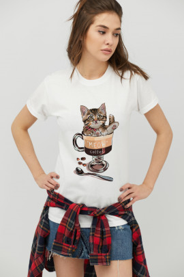 Футболка Boyfriend / дихаючий принт /