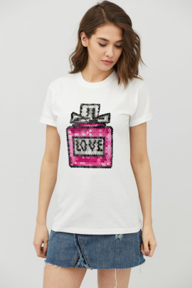 Футболка Boyfriend / дихаючий принт /