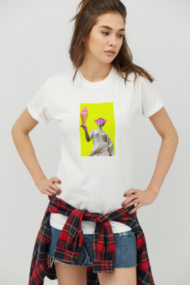 Футболка Boyfriend / дихаючий принт /