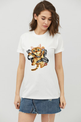 Футболка Boyfriend / дихаючий принт /