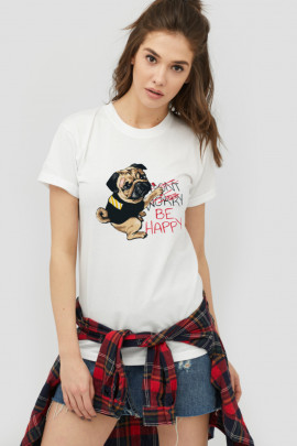 Футболка Boyfriend / дихаючий принт /