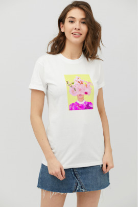 Футболка Boyfriend / дихаючий принт /