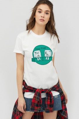 Футболка Boyfriend / дихаючий принт /