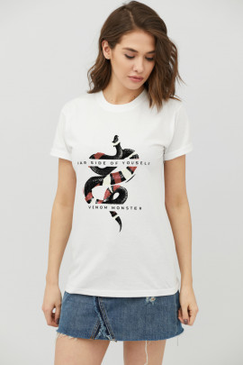 Футболка Boyfriend / дихаючий принт /