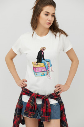 Футболка Boyfriend / дихаючий принт /