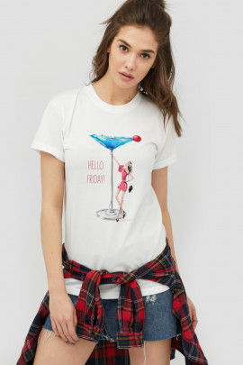 Футболка Boyfriend / дихаючий принт /