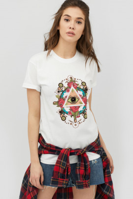 Футболка Boyfriend / дихаючий принт /