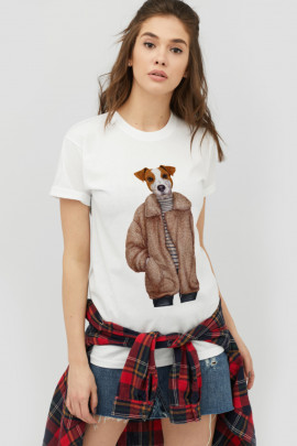 Футболка Boyfriend / дихаючий принт /