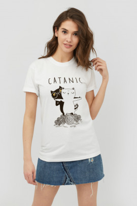 Футболка Boyfriend / дихаючий принт /