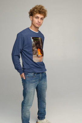 Світшот чоловічий BASIC /no flis/