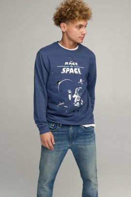 Світшот чоловічий BASIC /no flis/