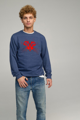 Світшот чоловічий BASIC /no flis/