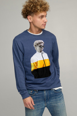 Світшот чоловічий BASIC /no flis/