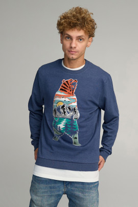 Світшот чоловічий BASIC /no flis/