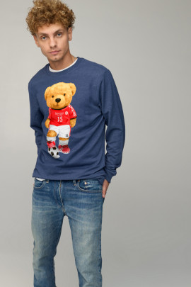 Світшот чоловічий BASIC /no flis/