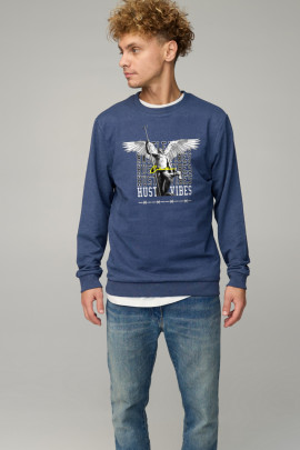 Світшот чоловічий BASIC /no flis/