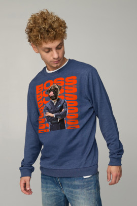 Світшот чоловічий BASIC /no flis/