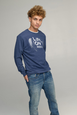 Світшот чоловічий BASIC /no flis/