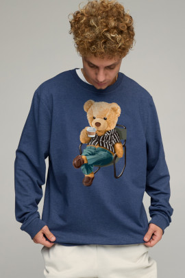 Світшот чоловічий OVERSIZE /no flis/