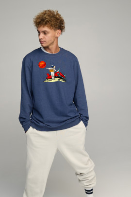 Світшот чоловічий OVERSIZE /no flis/