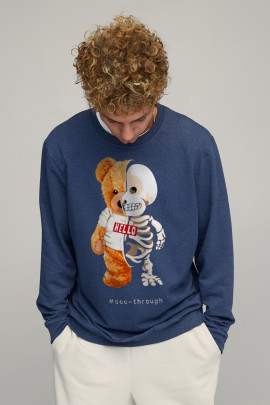 Світшот чоловічий OVERSIZE /no flis/