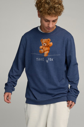 Світшот чоловічий OVERSIZE /no flis/