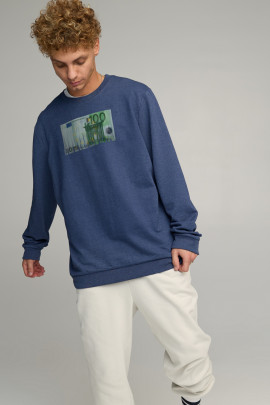 Світшот чоловічий OVERSIZE /no flis/