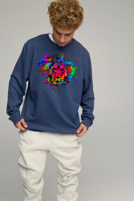 Світшот чоловічий OVERSIZE /no flis/