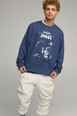 Світшот чоловічий OVERSIZE /no flis/