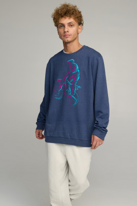 Світшот чоловічий OVERSIZE /no flis/