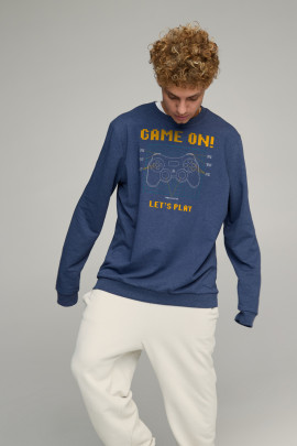 Світшот чоловічий OVERSIZE /no flis/