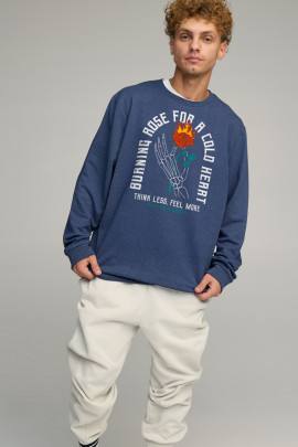 Світшот чоловічий OVERSIZE /no flis/