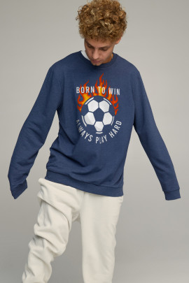 Світшот чоловічий OVERSIZE /no flis/